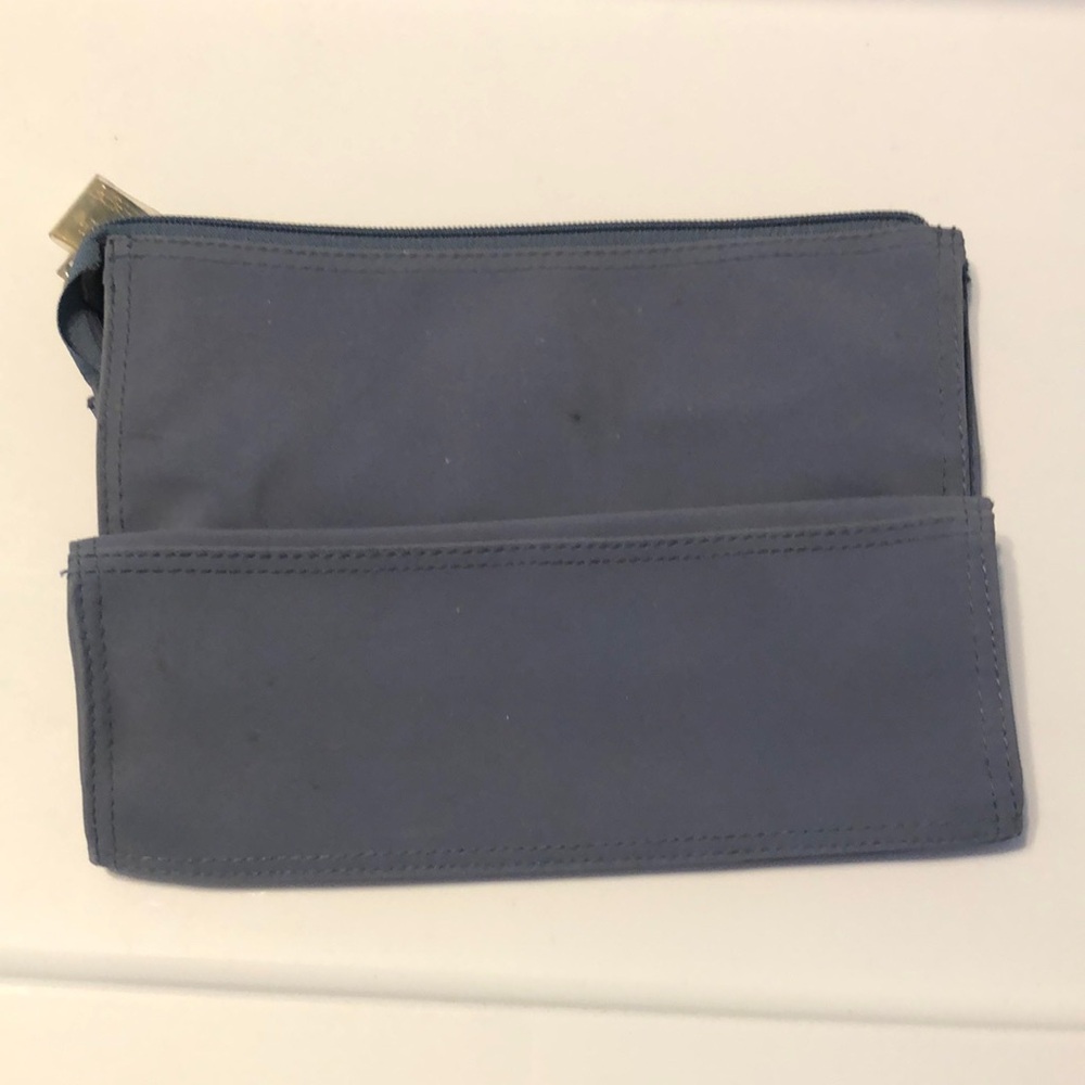 Blue Zippered Pouch